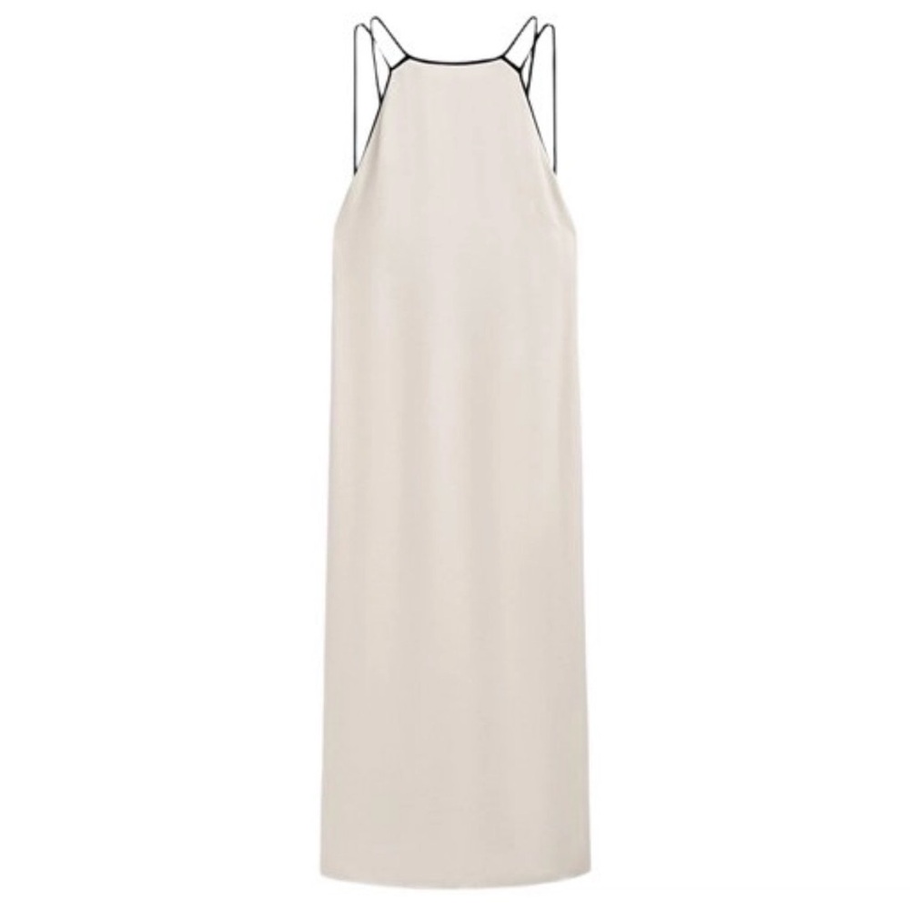 Massimo Dutti Cream Strapless Dress